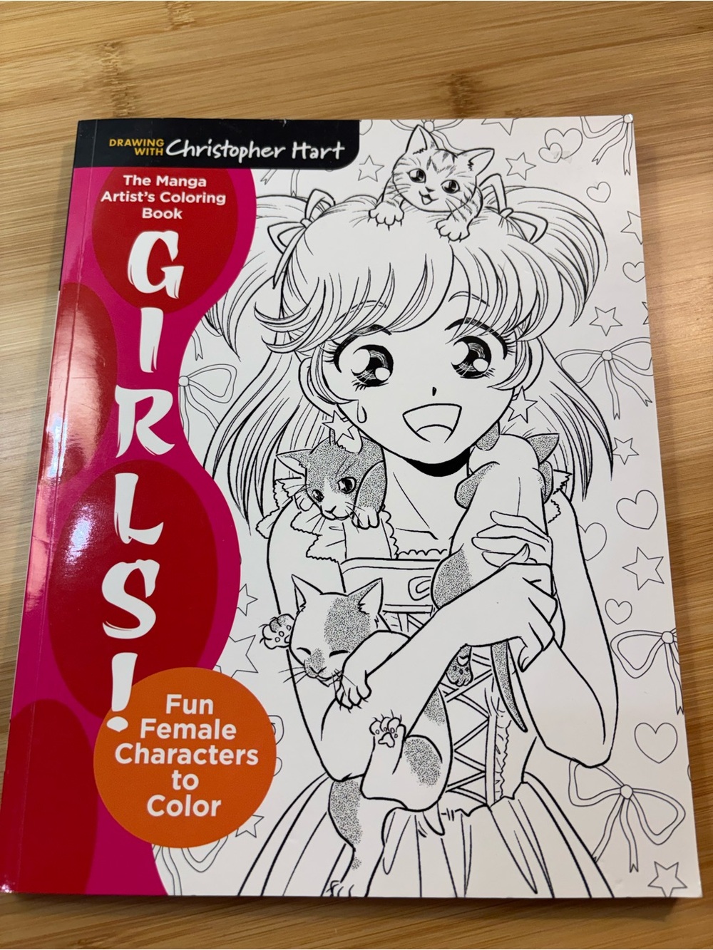 NWT The Manga Artist's Coloring Book: Girls Christopher Hart Anime Cute Kawaii